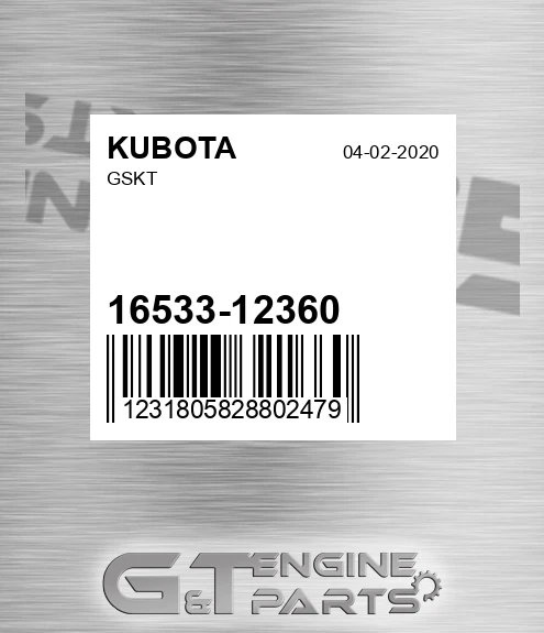 16533-12360 Gskt