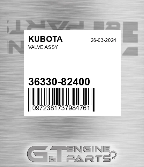 36330-82400 Valve Assy