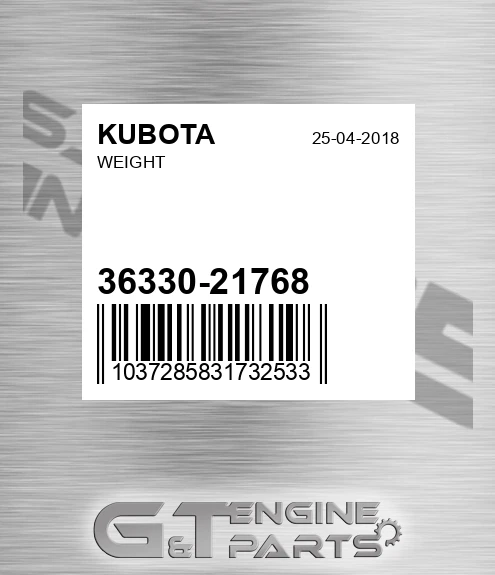 36330-21768 Weight