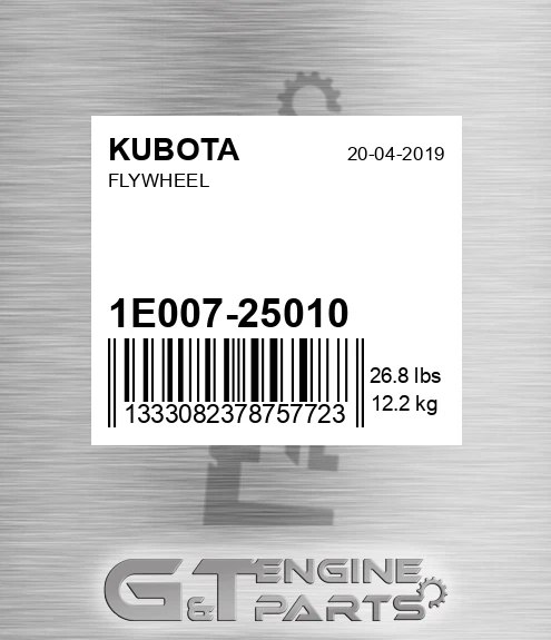 1E007-25010 Flywheel for KUBOTA