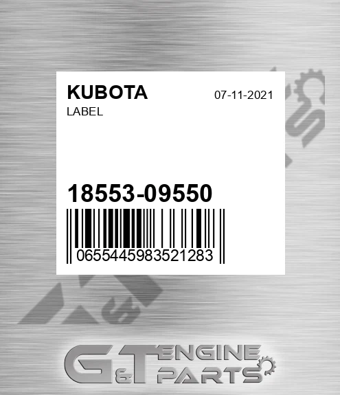 18553-09550 Label
