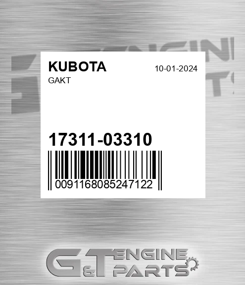17311-03310 Gakt