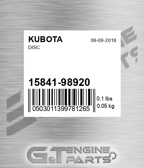 15841-98920 Disc