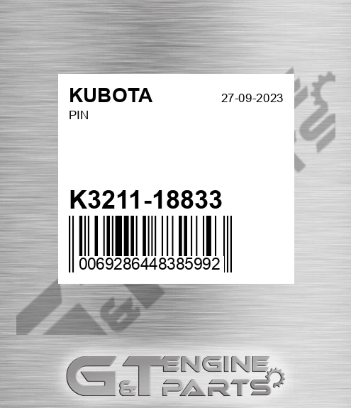 K3211-18833 Pin for KUBOTA