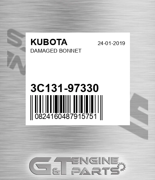 3C131-97330 Damaged Bonnet