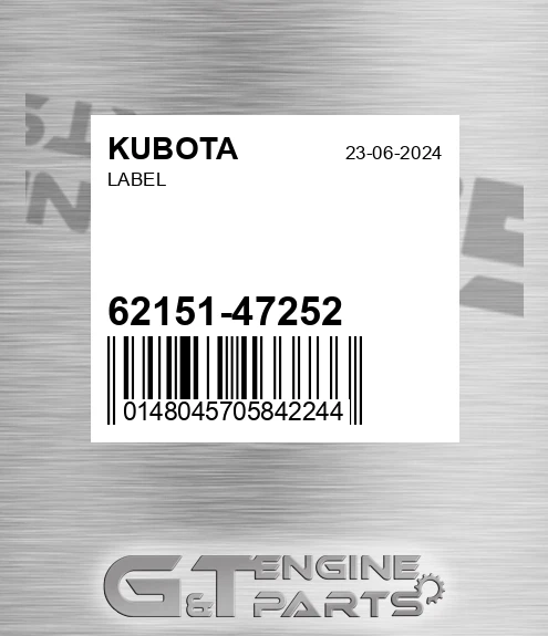 62151-47252 Label