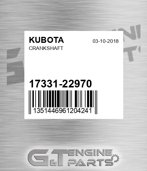 17331-22970 Crankshaft