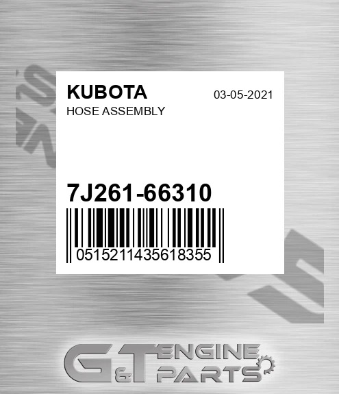 7J261-66310 Hose Assembly