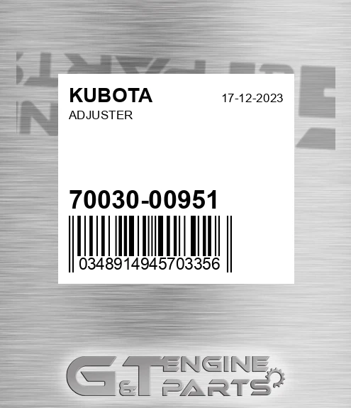 70030-00951 Adjuster