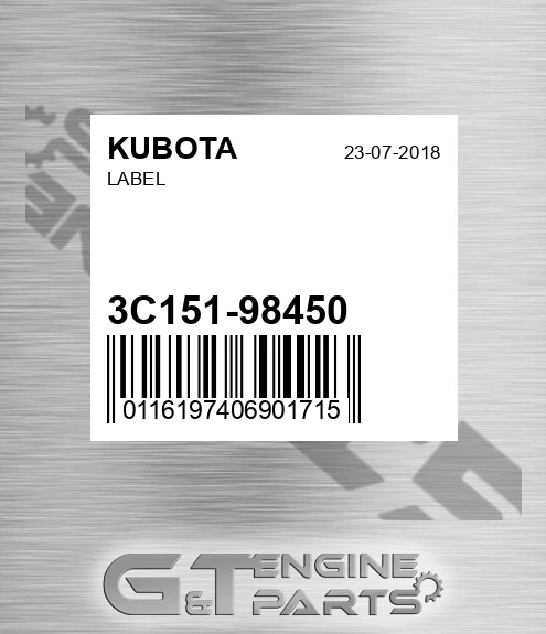 3C151-98450 Label