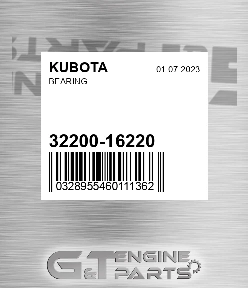 32200-16220 Bearing for KUBOTA