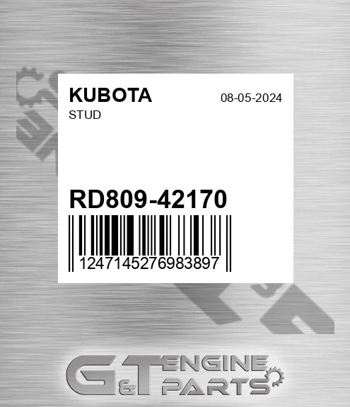 RD809-42170 Stud for KUBOTA
