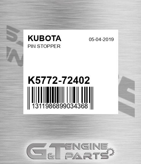 K5772-72402 Pin Stopper for KUBOTA