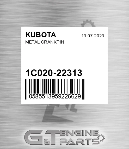 1C020-22313 Metal Crankpin