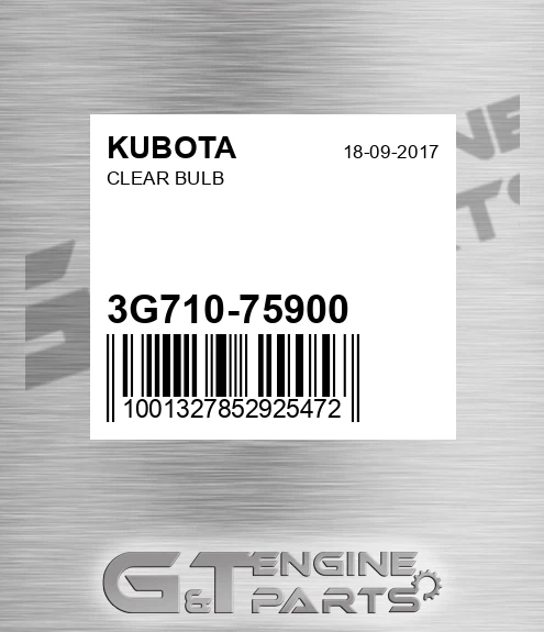 3G710-75900 Clear Bulb