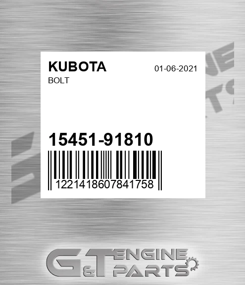 15451-91810 Bolt