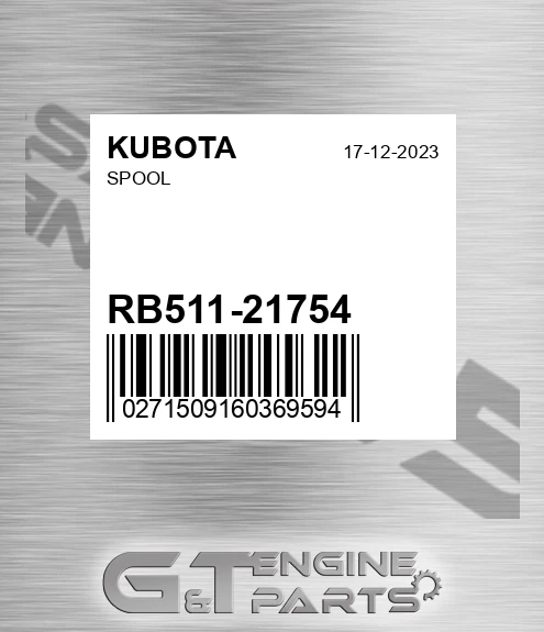RB511-21754 Spool for KUBOTA