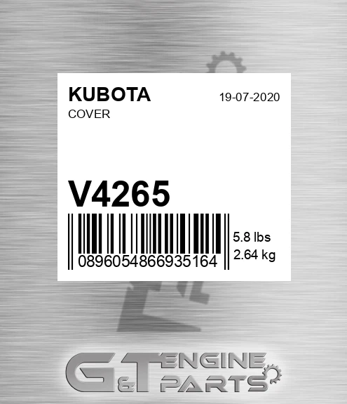 V4265 Cover for KUBOTA
