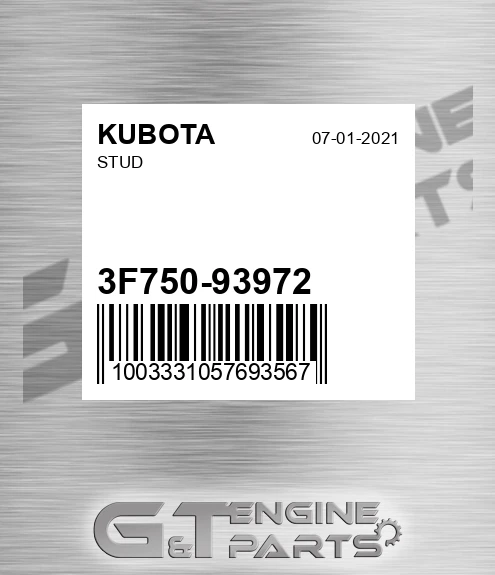 3F750-93972 Stud