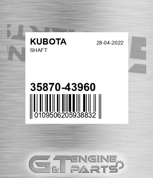 35870-43960 Shaft