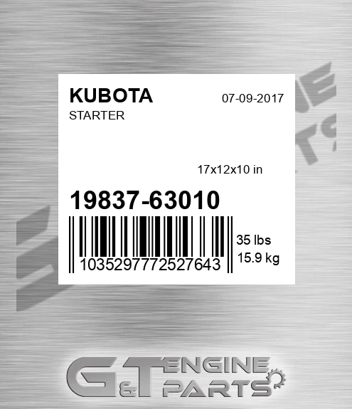 19837-63010 Starter