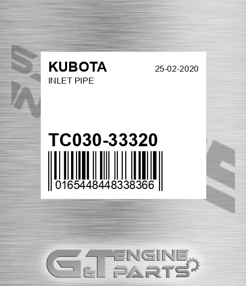 TC030-33320 Inlet Pipe