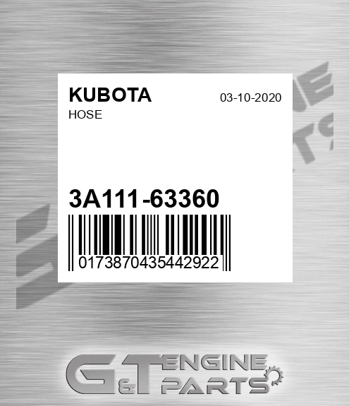 3A111-63360 Hose