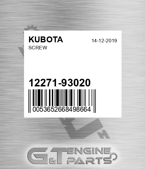 12271-93020 Screw