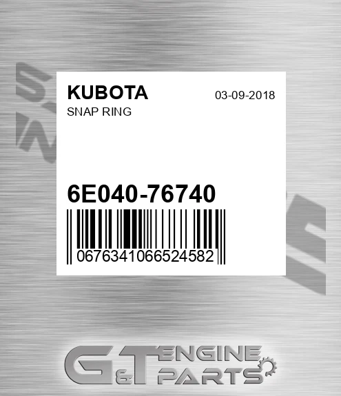 6E040-76740 Snap Ring for KUBOTA
