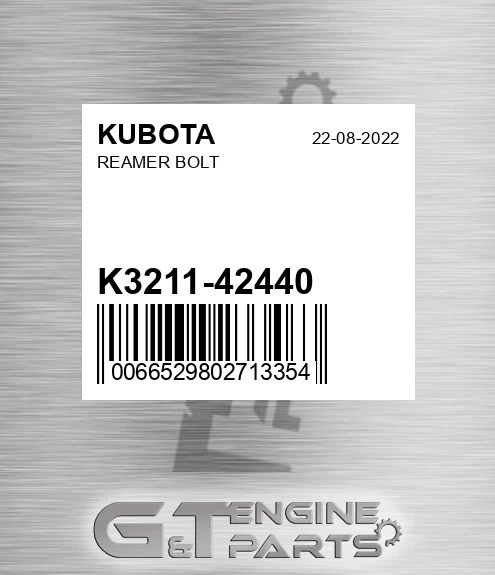 K3211-42440 Reamer Bolt