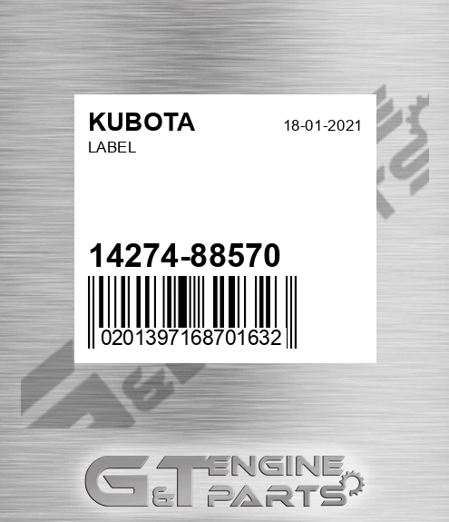 14274-88570 Label