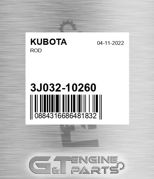 3J032-10260 Rod