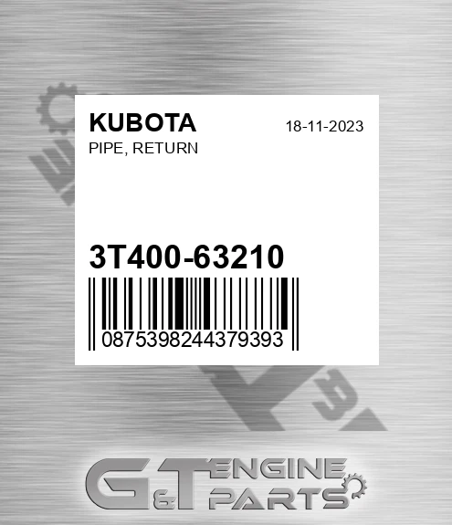 3T400-63210 Pipe, Return