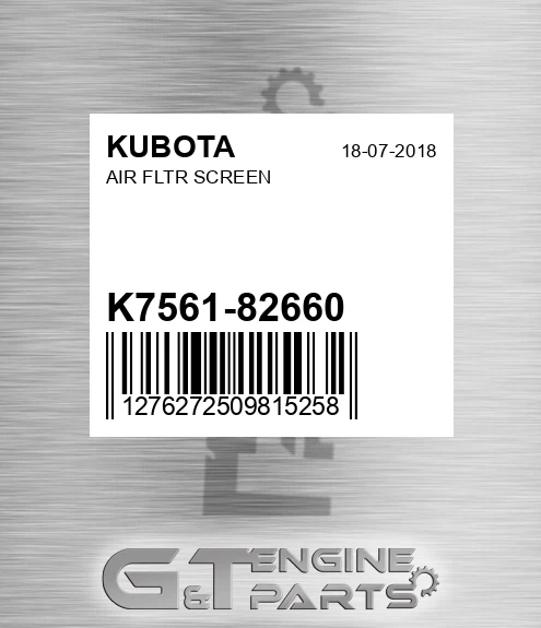 K7561-82660 Air Fltr Screen for KUBOTA