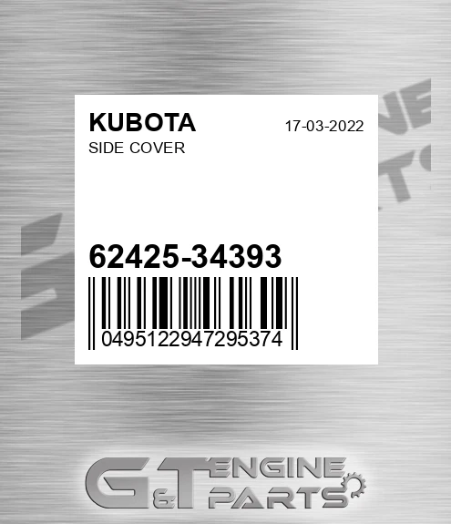 62425-34393 Side Cover