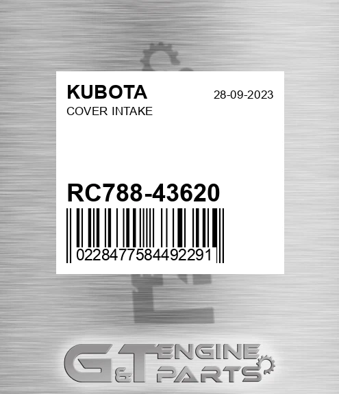 RC788-43620 Cover Intake