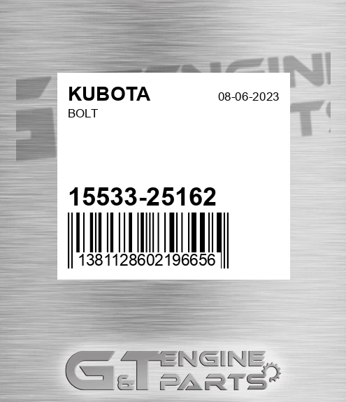 15533-25162 Bolt