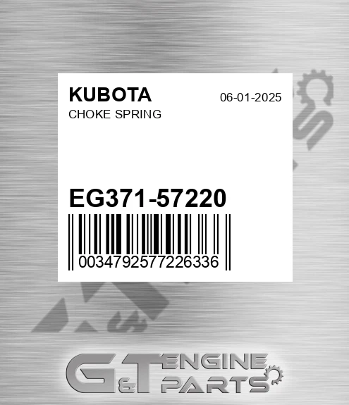 EG371-57220 Choke Spring