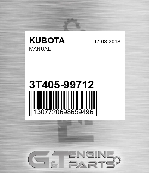 3T405-99712 Manual