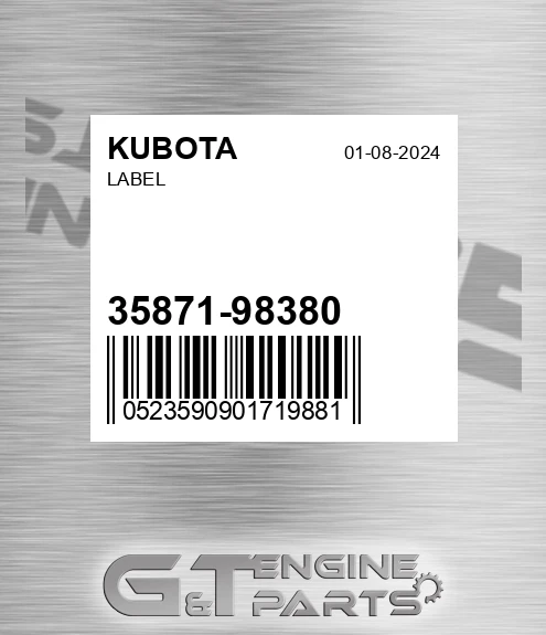 35871-98380 Label