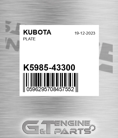 K5985-43300 Plate