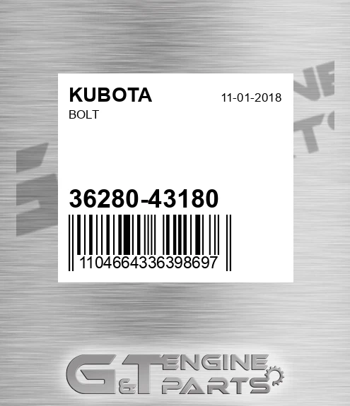 36280-43180 Bolt