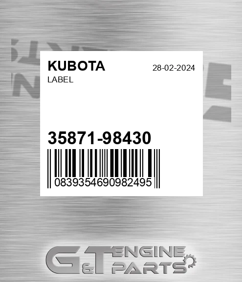35871-98430 Label