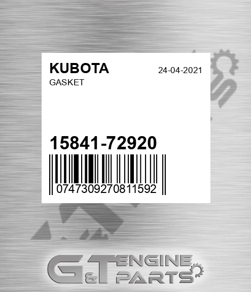 15841-72920 Gasket
