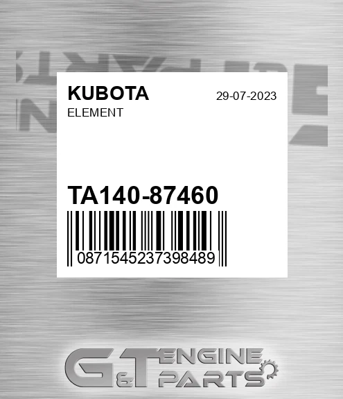 TA140-87460 Element for KUBOTA