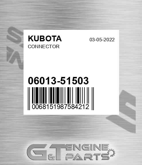 06013-51503 Connector for KUBOTA