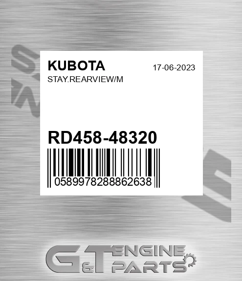 RD458-48320 Stay.rearview/m for KUBOTA
