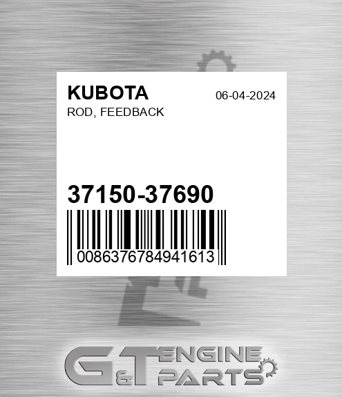 37150-37690 Rod, Feedback