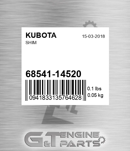 68541-14520 Shim for KUBOTA