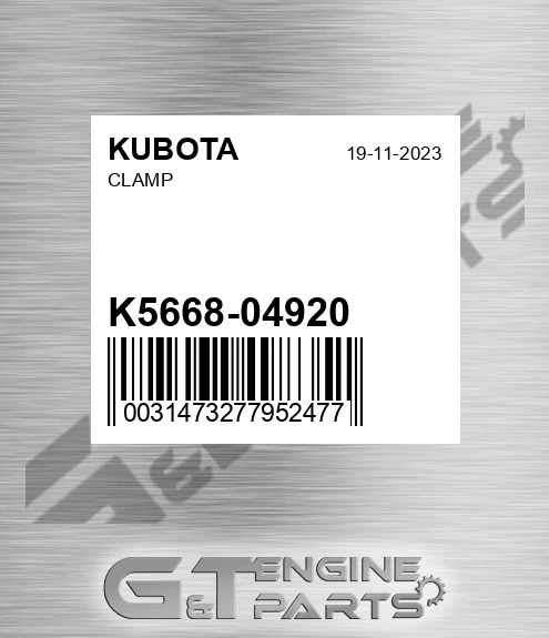K5668-04920 Clamp for KUBOTA